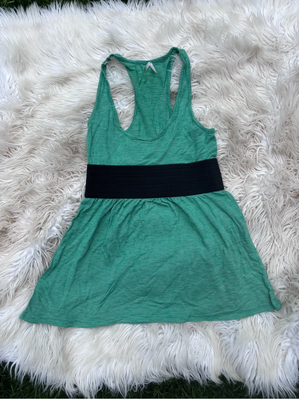 Green tank top
